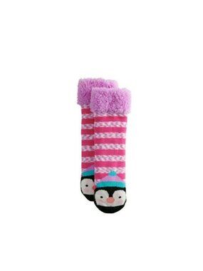 Kookie Kritters Girls Cozy Warm Slipper Socks Penguin Designs Size 6-8.5